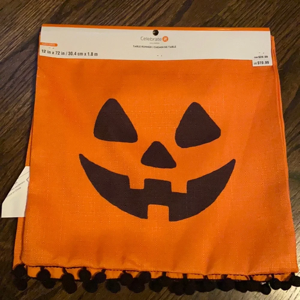 A cute, 12in by 72in table runner perfect for Halloween!